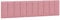 vidaXL Kopfteil Kissen Hanko, Kopfteilkissen mit Linien-Design, Bett Kopfkissen mit Klettverschlüssen auf Rückseite, Kopfteilpolster Kopfpolster, Rosa 200cm Samt