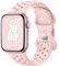 CeMiKa Sport Cinturino Compatibili con Cinturini Apple Watch 42mm 44mm 45mm 46mm 49mm per Donne Ecologici Riciclabili in Silicone Cinturino per iWatch Series 10 9 8 7 6 5 4 SE Ultra Ultra 2, Rosa