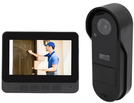 Wireless Video Doorbell Camera, 8MP Wireless Home Surveillance Camera, 2 Way Audio, Night Vision, 170° Wide View for Apartment Indoor Outdoor Security