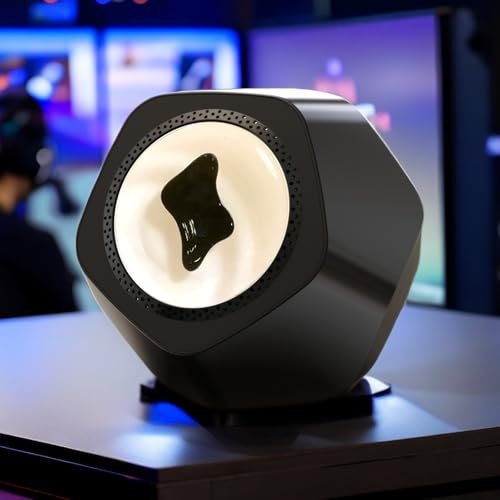 STMKB Magnetic Fluid Bluetooth-Lautsprecher, Kabelloser Magnetic Fluid 5.0 Bluetooth-Lautsprecher, Kompatibler Visueller Rhythmus, 360-Grad-Surround-Sound, Heimkino-Audio