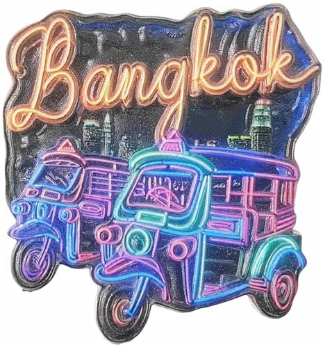 Bangkok Thailand 3D-Kühlschrankmagnet, Souvenir, Geschenk, Kunstharz, handgefertigt, Bangkok, Kühlschrankmagnet, Heim- und Küchendekoration, Kollektion