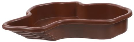 Milisten Bañera Grande para Tortugas Acuario para Reptiles Bebedero y Comedero para Tortugas Baño para Reptiles para Terrarios y Acuarios