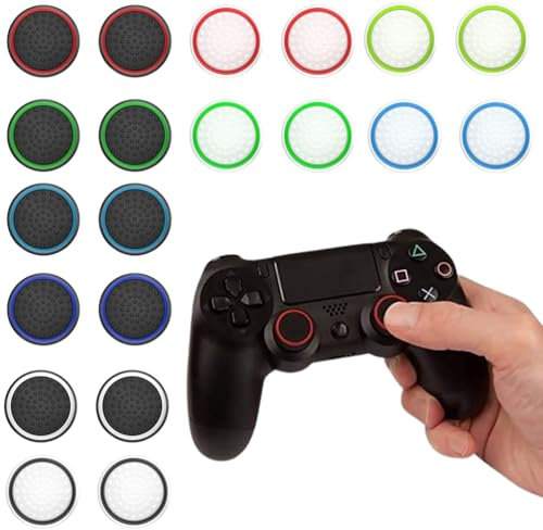 JchEnye 20 Piezas Joystick Thumbstick Covers: Protectores de Agarre de Pulgar de Silicona de Controlador para Xbox One X/S, PS4, PS5 Accesorios de Controlador.