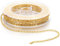 Oruola 1000cm Gliederkette Gold,Kettenglieder Gold für DIY Schmuckherstellung,Gliederkette Rolle mit 20 Karabinerverschlüssen und 100 Biegeringen für Halsketten,Ohrringe,Armbänder