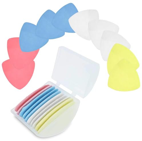 Gesso da Sarto, 10 Pezzi Gesso Sarta Colorato, Gesso per Cucire cancellabile per Tessuto, per Cucire, Tessuti, per marcatura di Abbigliamento Fai da Te (Capelli misti in quattro colori)