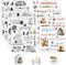 7 Stück Rub On Sticker Ostern,Kerzentattoos Ostern Kerzen Tattoo Ostern Kerzentattoos Rub Ons Ostern Rub On Sticker Frohe Ostern für Glas Holz Möbel Scrapbooking