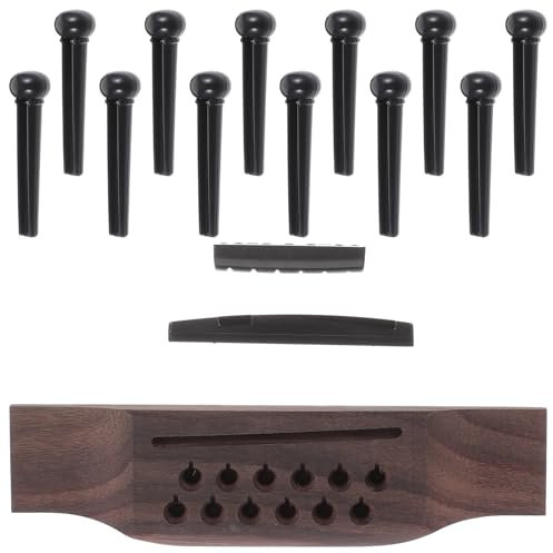 ibasenice Kit De Chevilles Et Accordeurs Pour Guitare Acoustique 12 Cordes En Palissandre