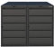 Mülltonnenbox 2er Set für 240 Liter Mülltonnen | versch. Farben| Mülltonnenverkleidung | Mülltonneneinhausung | Box für Mülltonnen | Mülltonnenunterstand | Müllbox | Mülltonnen RAL 7016 Anthrazit