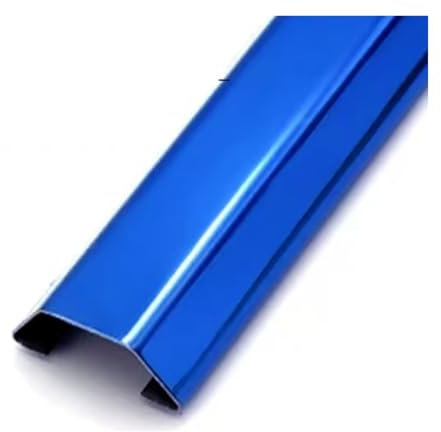 Stainless Steel Cable Trunking,39.4 Inch Wire Channels to Hide Wires, Stainless Steel Cable Management Raceway, Cord Organizer for Under Desk/Ceiling/Corner/Floor(Blue,60mmx15mmx40mm)