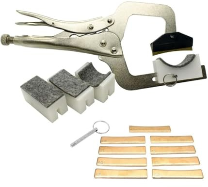 Griffbrett-Bundpresse, Hand-Bundpresse, Saitendrücker, Geeignet für eine Vielzahl von Instrumenten, darunter Gitarre, Bass, Ukulele, Mandoline und Banjo, 1 Set