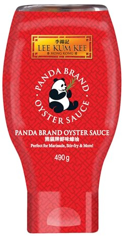 LEE KUM KEE Panda-Austernsauce 490g | Panda Brand Oyster Sauce | Quetschflasche