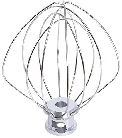 K45WW Wire Whip Compatible with KitchenAid Mixer Accessories Stainless Steel Whisk Tilt-Head Stand Mixer Replacement Flour Cake Balloon Whisk by Poweka