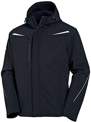 Uvex Synexxo Herren-Arbeitsjacke - Schwarze Männer-Softshelljacke - Sehr Atmungsaktiv S