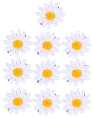 10 stücke Daisy Hair Clips Niedliche Kleine Haarspangen Braid Zubehör Haarnadeln für Damen Mädchen