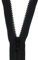 YKK nicht teilbarer Reißverschluss aus Kunststoff mit Zipper Schwarz 22 cm