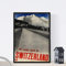 Nacnic Vintage Poster Vintage Poster Europäische Berge. Alle Wege führen in der Schweiz. A3 Größe