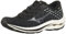 Mizuno Damen Wave Inspire 17 Laufschuh, Schwarz-Platin, 43 EU