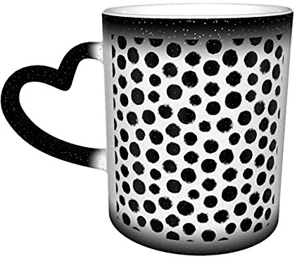 Keramik Tasse Tupfen Wärmeempfindliche Farbe ändernde Tasse in den Himmel Kaffeetassen personalisierte Geschenke