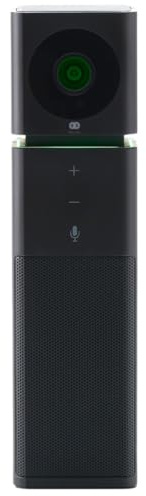 Boom UNO All-in-One-1080p Full HD Konferenzkamera, Videoanrufe und Meetings, Weitwinkel, 120-Grad-Sichtfeld, geräuschunterdrückendes Mikrofon, Lautsprecher, Konferenz-Webcam mit USB-Plug&Play, Schwarz