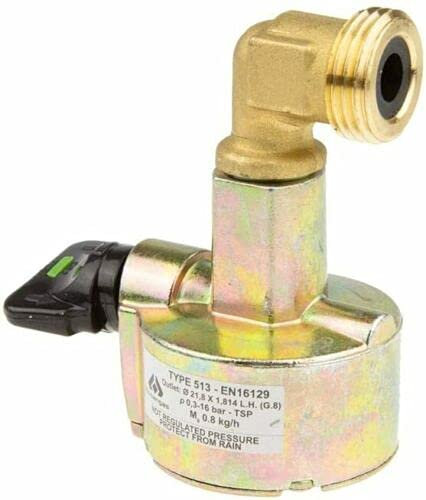 Kosangas Gaslow - Adattatore a clip per bombola di gas propano da 27 mm, ingresso laterale