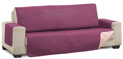 Martina Home Diamant Housse de canapé 3 Places - Aubergine/Saumon