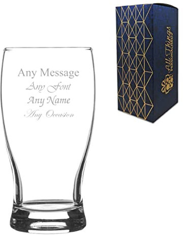 Vaso de cerveza de tulipán clásico con caja de regalo de 580 ml