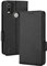 COOKD Funda para Nokia C21 Plus (C21+), Leather Folio Carcasa con Soporte & Ranura para Tarjeta, Flip Magnético Case Cover -Negro