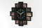 Wackadoo Bilderrahmen für 12 Fotos mit Wanduhr in Schwarz, Wanduhr mit Foto Fotogalerie Collage Uhr mit Bilderrahmen