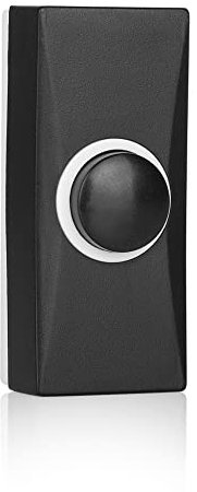 Byron DBW-22014 Bell Push - Wired - 2 Core - Black