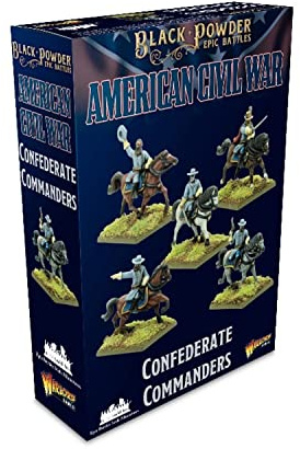 Warlord Games Confederate Commanders – Epische Miniaturen für Schwarzpulver detaillierte amerikanische Bürgerkrieg-Miniaturen für Tischwargaming