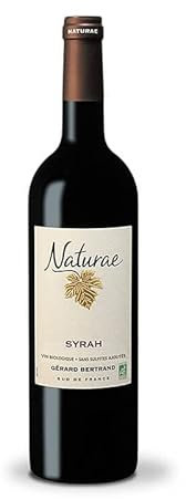 Gérard Bertrand Naturae Syrah vin rouge bio vegan sans sulfites ajoutés 2023 75cl IGP Pays d'Oc