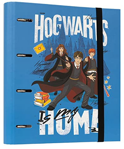 Classeur scolaire 4 trous A4 Harry Potter Poudlard Is My Home - Noir - Grupo Erik