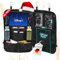 2er Set Auto Organizer 2te Generation | Kinder mit großem Fach für Spielzeug & Tablet bis 12,9 Zoll, Baby & Reise Gadget, Urlaub Zubehör, Rückenlehnenschutz, Rücksitzschoner, Tasche Reisen, schwarz