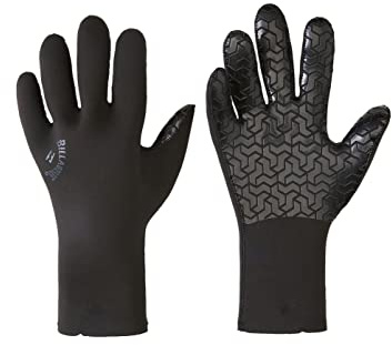 Billabong Mens Absolute 3mm Wetsuit Gloves - Black - Thermal Warm Heat Layer Layers Easy Stretch Lightweight -