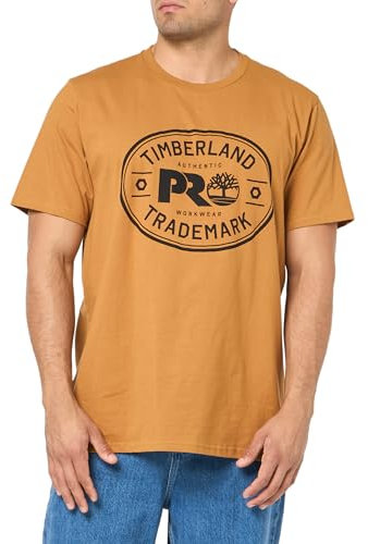 Timberland PRO Trademark Graphic Short-Sleeve T-Shirt Maglietta da Lavoro, Stivali di Grano, XXL Uomo