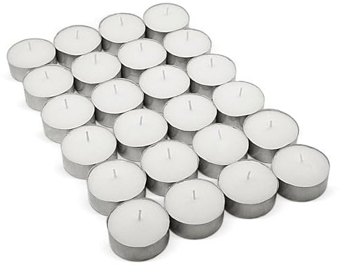 COM-FORT HOUSE- Velas Blancas | Pack velas de 480 Unidades | Velas de Té Calientaplatos | Tealight | 9 Horas de Duración | Velas Decorativas Sin Perfume |