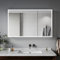 ELEGANT Bathroom Wall Cabinet with Mirror Illuminated Bathroom Cabinet with Bluetooth Speaker and Shaver Socket Triple Door 1050 x 650mm Mirror