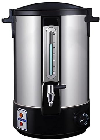ZMIN Catering-Heißwasser-Teeurne, Durchlauferhitzer, Temperaturregelung 30–110 °C, extra große Kaffeeurne in kommerzieller Größe, Veranstaltungen, Partys, Hochzeiten,A,35L