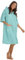Style It Up Womens Ladies 100% Cotton Short Sleeve Bath Gown Hooded Zip Through Comfortable Cozy Warm SPA Wear Plain Towelling Robe (Green, 18-20)