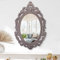 Oval Vintage Arendahl Traditionelle hängende Spiegel Rustikale braun geschnitzt Wandspiegel Dekorative antike Spiegel Barock Stil Ästhetik für Vanity Schlafzimmer, Wohnzimmer, Küche, Eingangsbereich
