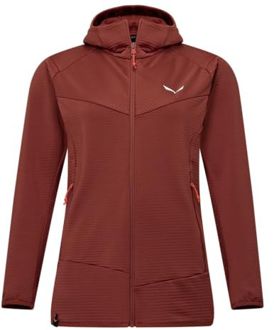SALEWA Puez Altavia Polarlite Giacca con Cappuccio Donna, Etruscan Red, M