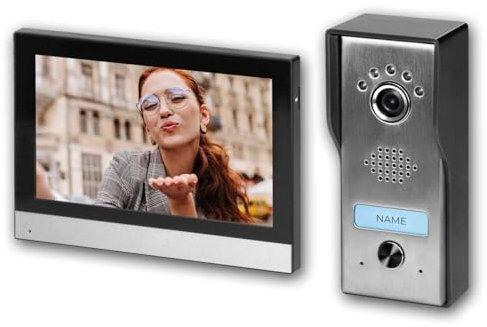 world-trading-net - Videoportero ACERO, pantalla táctil de 7 pulgadas, FullHD, 6 tonos de llamada, función de vigilancia, conexión de 4 hilos, ampliable