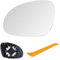 Laitejituan Cristal de Retrovisor Calefactable para VW Golf MK5 2003-2008/Jetta 5 2005-2010/Passat B6 2007-2011, Retrovisor Exterior Ajustable Adecuado reemplazar, Lente de Marcha Atrás (Lzquierda)