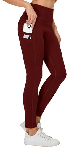HMILES Thermo Sport Leggings Damen Winter Wasserdicht Fleece Gefüttert Leggins Hohe Taille Blickdicht Sportleggings Yogahose mit Taschen