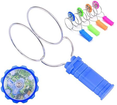 Jouet Gyroscope Magnétique, Toupie Gyroscope Lumineuse, Jouet Fidget Twirler sur Rail, Jouet De Cascade Magnétique, Y- Magnétique Amusant pour Garçons