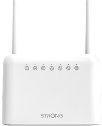 STRONG 4GROUTER350UK Wi-Fi Router, CAT 4, SIM Slot, N300 Wi-Fi Router, Zero Configuration, 4 LAN Ports