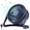 WD&CD 5 Inch USB Desktop Fan, Quiet Mini Desk Portable Small Table Fan for Office Home Dorm Travel, 360 Degree Head Rotation Energy Efficient Compact Cooling Fan, Deep Blue