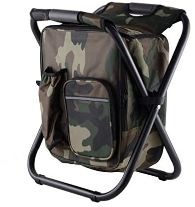 Outdoor-Klappstuhl mit Eisbeutel, Camping, Angeln, tragbarer Rucksack, Kühler, isoliert, Picknicktasche, Wandern, Sitzmöbel, 3 Stück