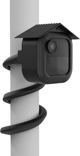 HOLACA Plastic Cover + Flexible Mount Compatible with Blink Camera Outdoor 4, Waterproof, Soft, Durable (Camera Not Included), Plastic Cover+Mount, Black