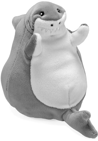 Wild Republic Flipkins Great White Shark, Stofftier, 12 cm, Plüschtier, Füllung aus recycelten Wasserflaschen, 5